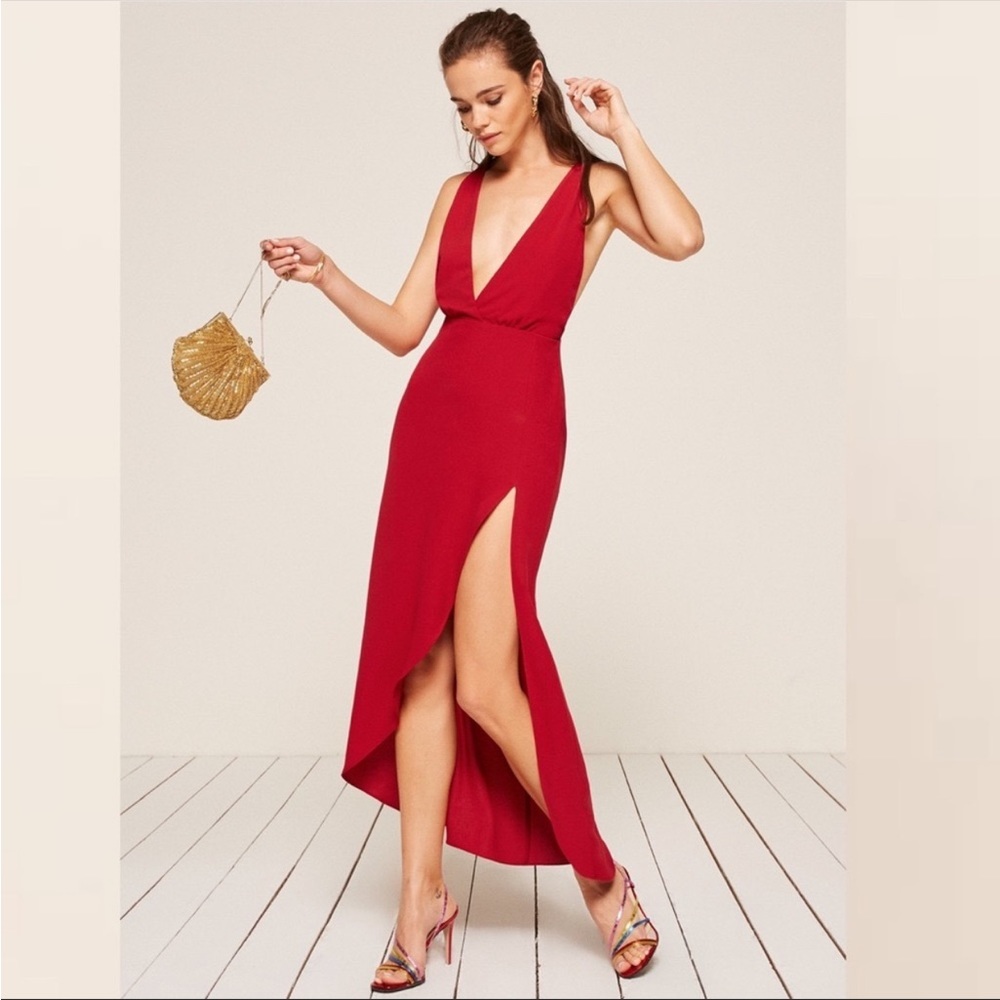 Reformation Romeo Red Dress Size 2